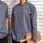 Veste de cuisine button Grey ASPR657 (Thumb)